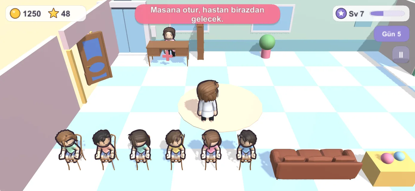 Sultanahmet Çocuk Hastanesi — sıradaki hastalar bekleme salonunda