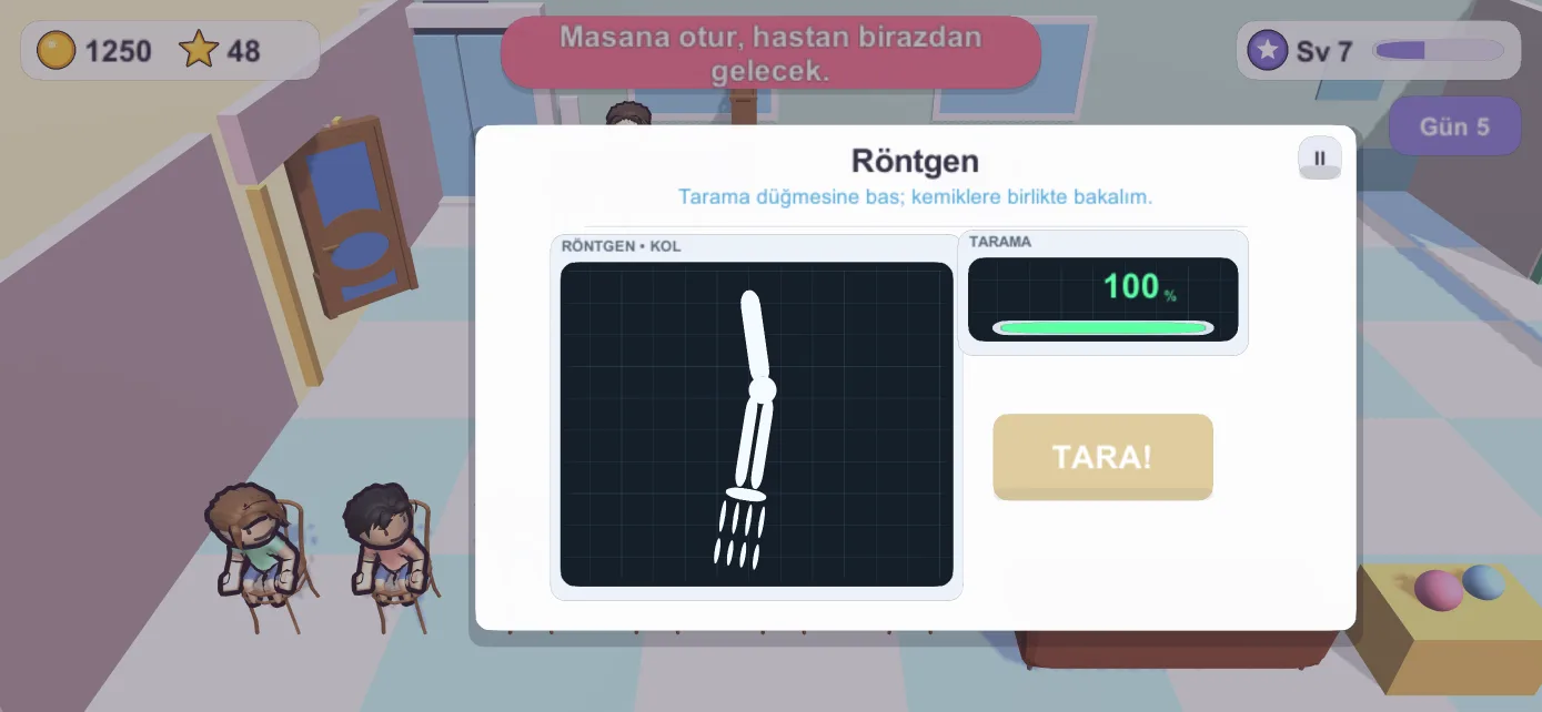 Röntgen: çatlağı bulmak için tarama